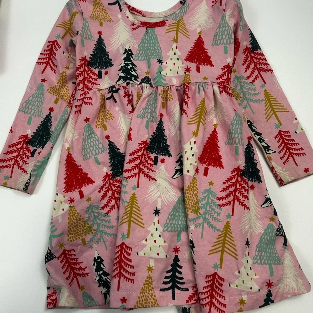 Hanna Andersson Pink Dress with Colorful Pattern